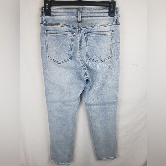 Kut From The Kloth Catherine's Crop Straight Light Blue Washed Women Jeans Sz 0 - Picture 5 of 9